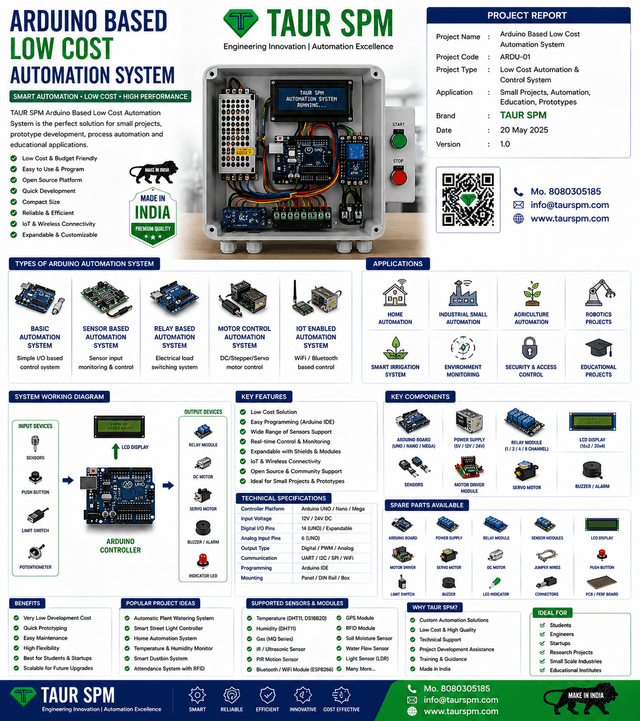 ARDU-01  Arduino Based Low Cost Automation System