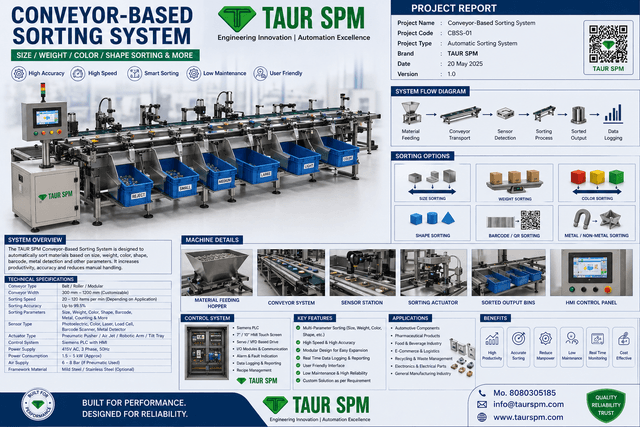 CBSS-01   Conveyor-Based Sorting System