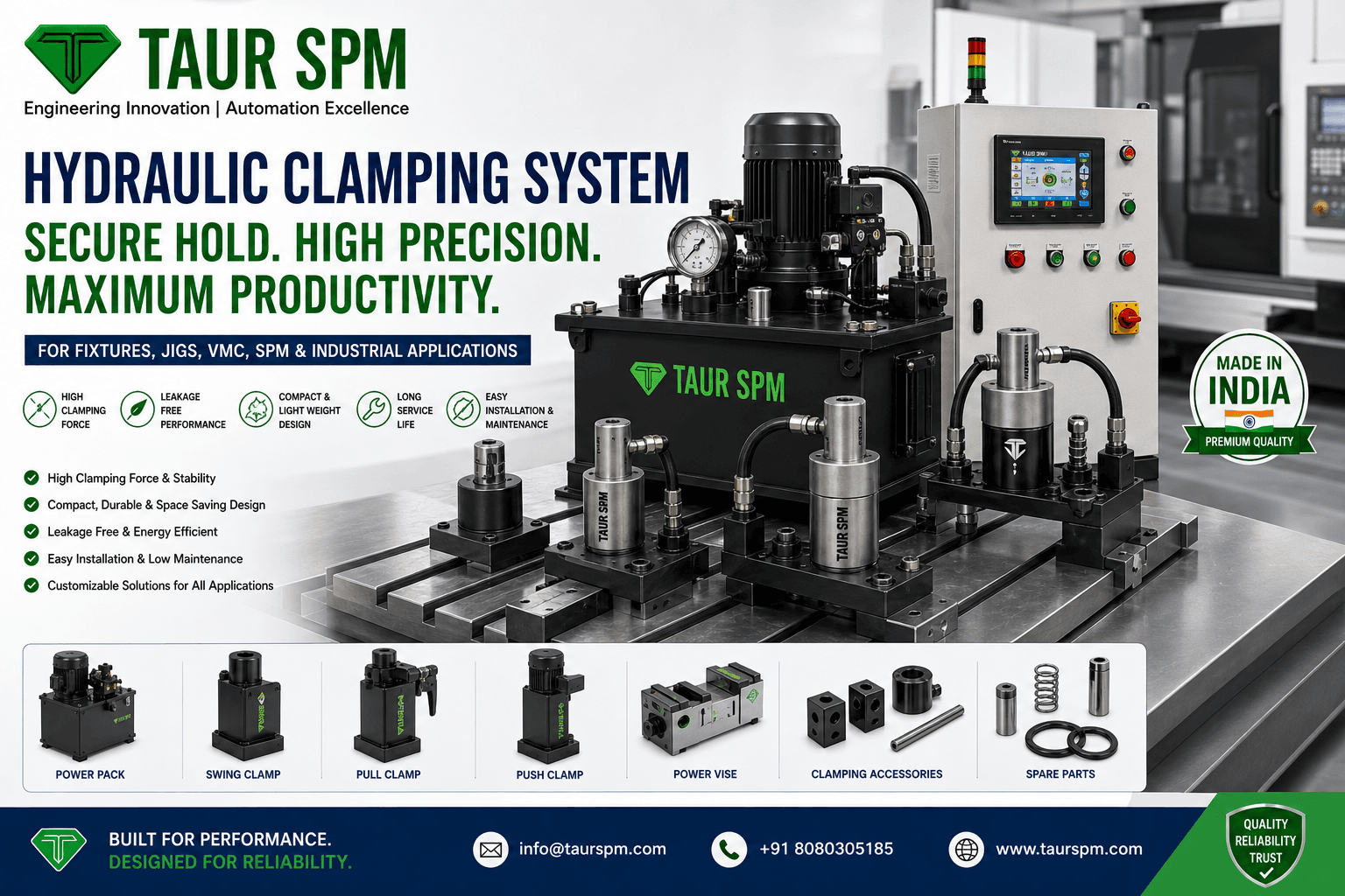 HCS-16  Hydraulic Clamping System Main Feature