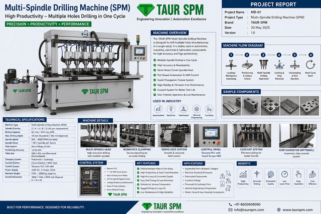 MD-01   Multi-Spindle Drilling Machine (SPM)