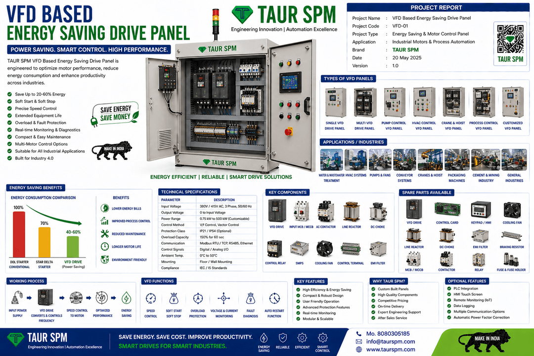 VFD-01 VFD Based Energy Saving Drive Panel