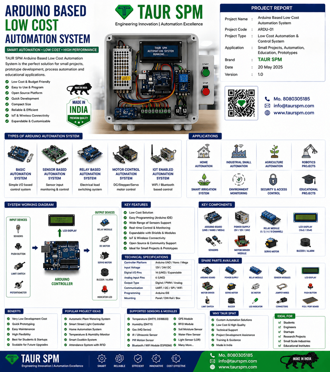 ARDU-01 Arduino Based Low Cost Automation System