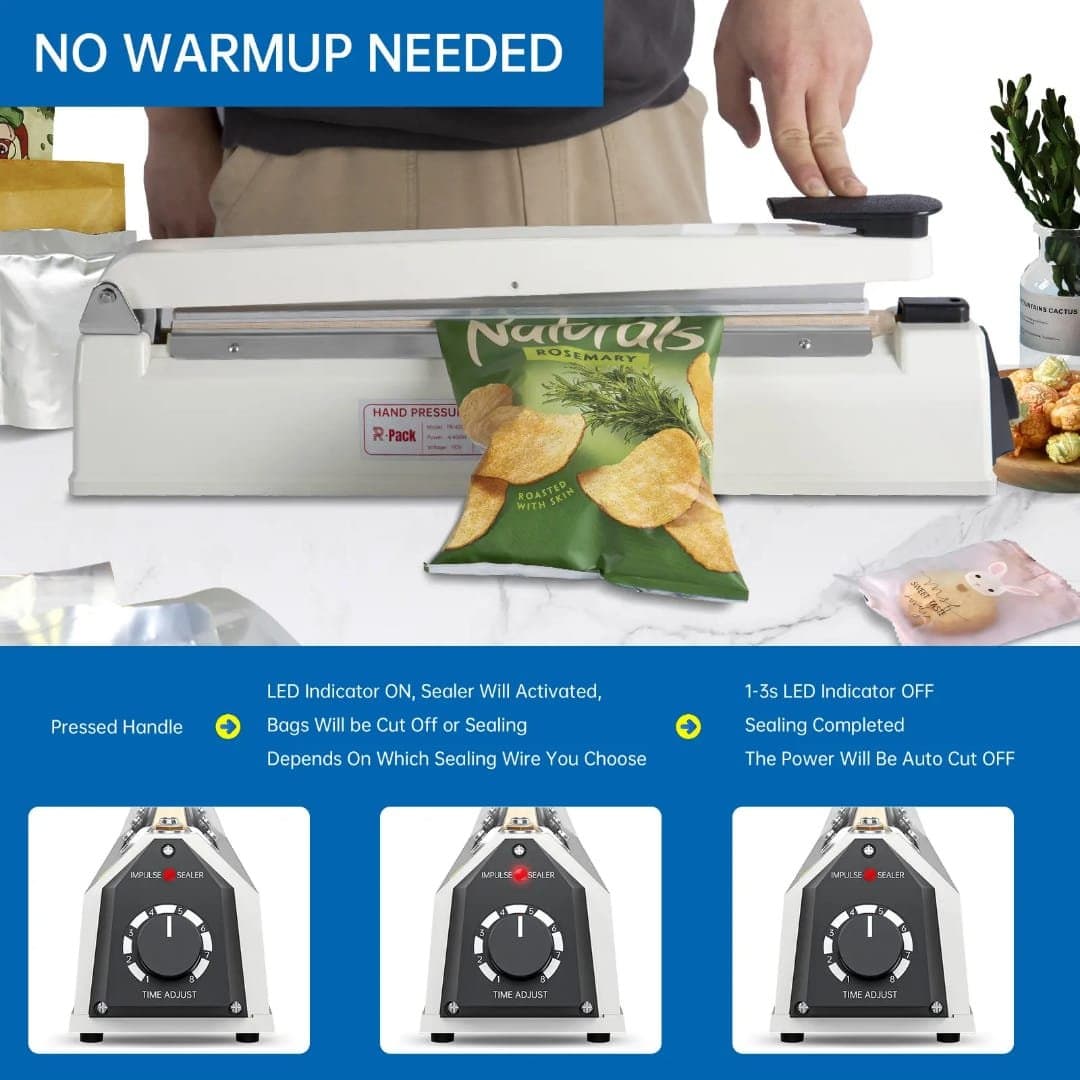 T-HS12 Impulse Hand Sealing Machine Hero Image