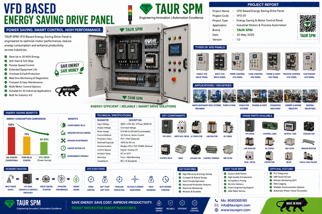VFD-01 VFD Based Energy Saving Drive Panel