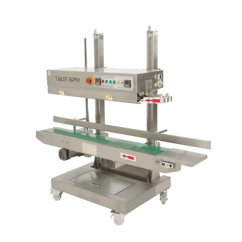 Vertical Continuous Band Sealing Machine with Printing Scenarios Image