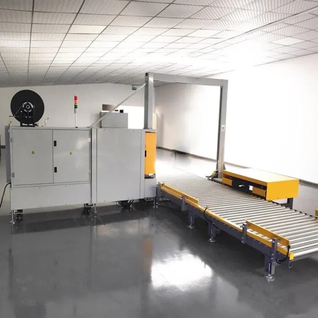 T-F.A.S.-T16 Fully Automatic Pallet Strapping Machine Scenarios Image