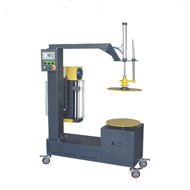 Semi-Automatic Carton Pallet Wrapping Machine with Top Press