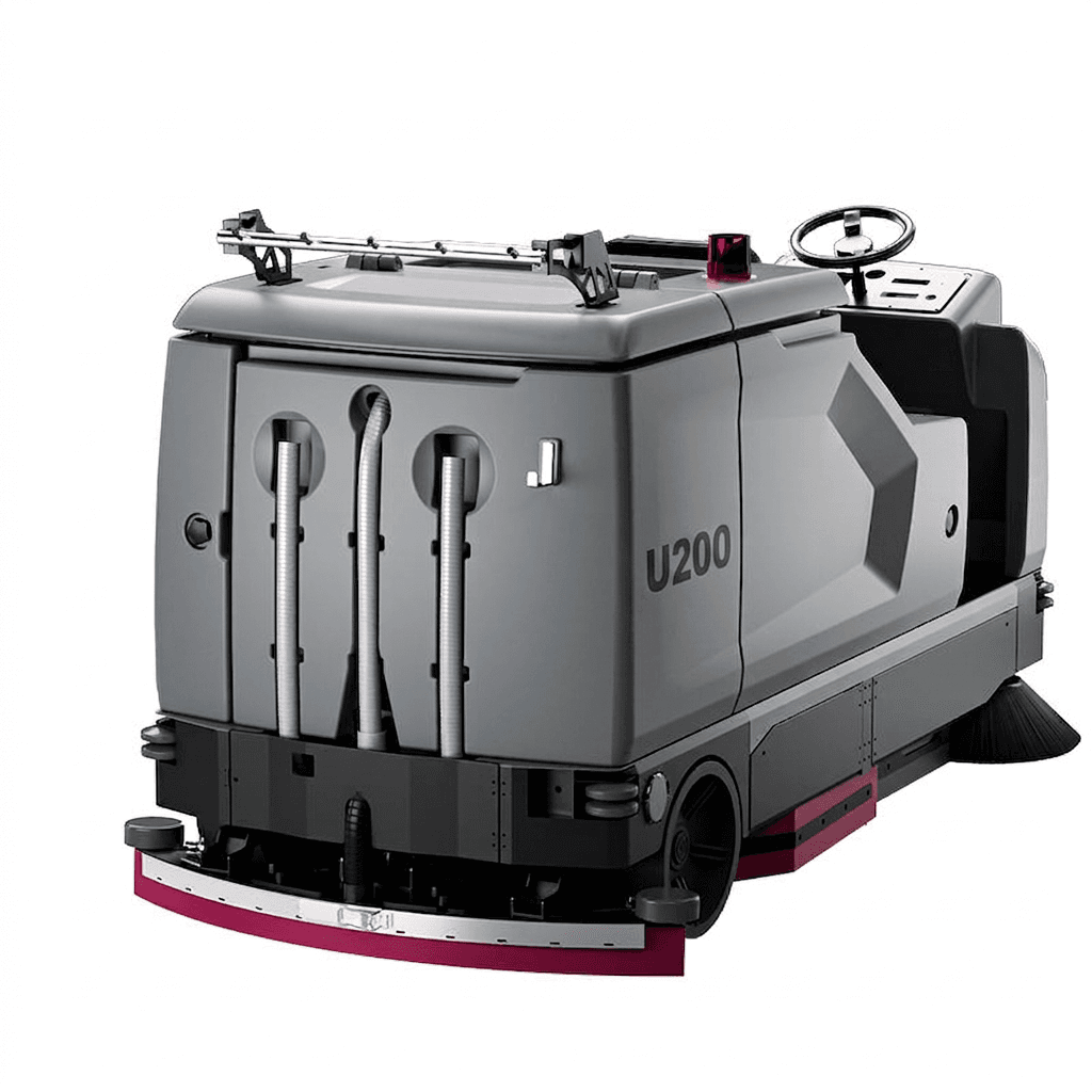 U200 Ride-On Floor Sweeper & Scrubber Machine Main Feature