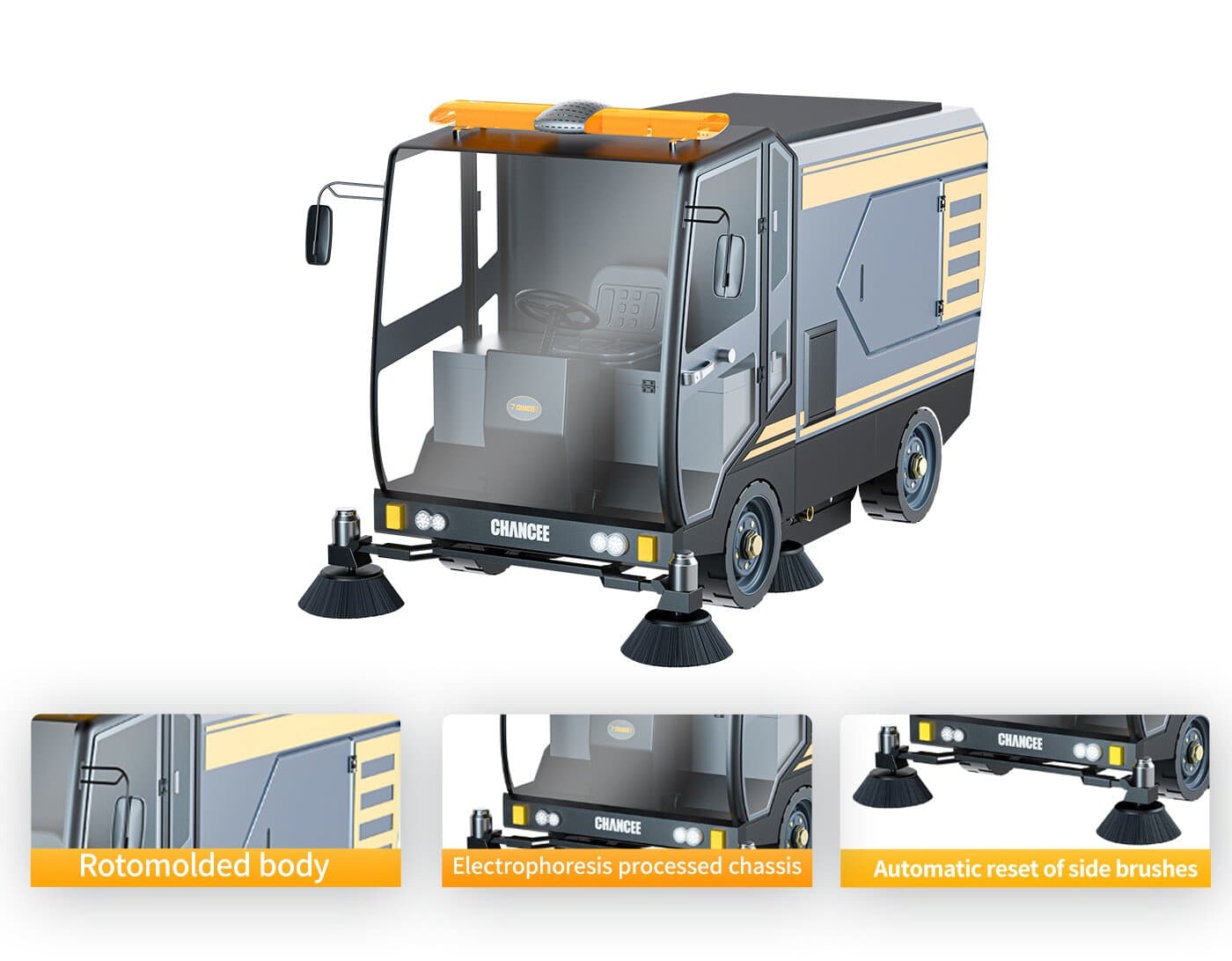T-U220CAR Truck Ride-on Floor Sweeper Scenarios Image